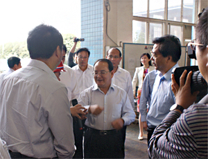Lu Xinshe, Vice Secrétaire de la Comité du Parti Provincial & Gouverneur, Visite Siton