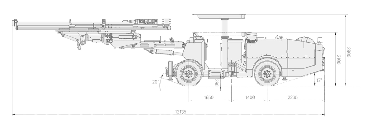 Perforateur géant à roues DW1-31